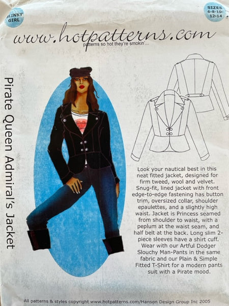 Hot Patterns - Pirate Queen Admiral's Jacket