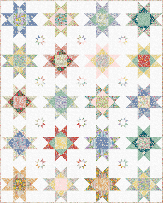 Liberty Lasenby Cotton - Everlasting Stars Quilt Kit