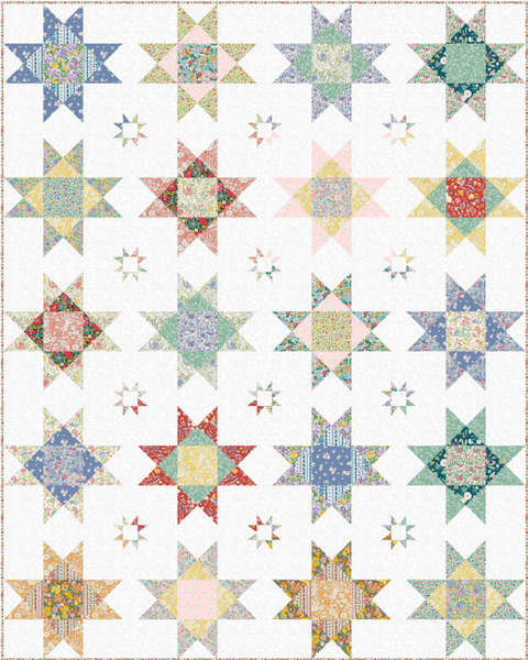 Liberty Lasenby Cotton - Everlasting Stars Quilt Kit