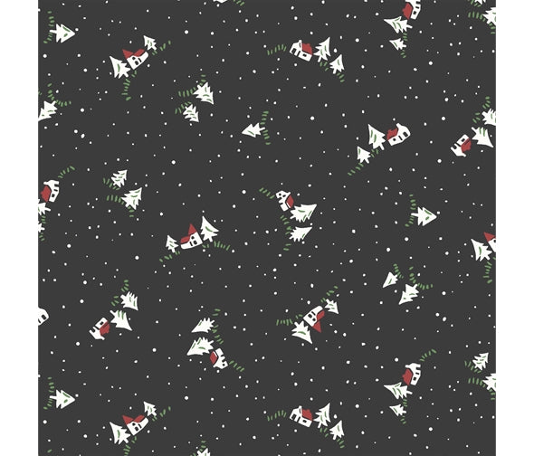 Liberty - A Woodland Christmas - Christmas Cottage (Fat Quarters)