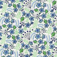 Liberty Kingly Cord Fabric - LKC03277153B - Sarah's Secret Garden - Blue
