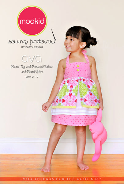 ModKid - Ava Halter Top with Pintucked Bodice and Pleated Skirt