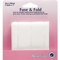 Fuse & Fold Waistband interfacing - 3M x 25mm