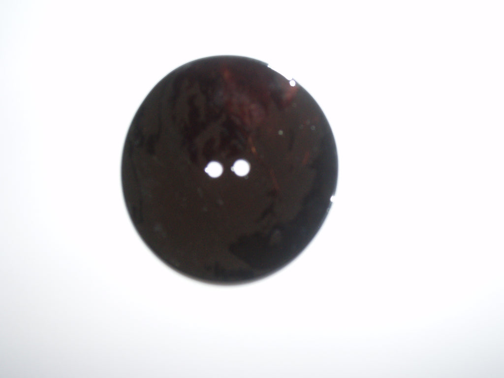 Pearlised coloured shell button - black - 50mm diameter - each