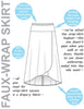 Hot Patterns 1220 - Fast & Fabulous Faux-Wrap Skirt