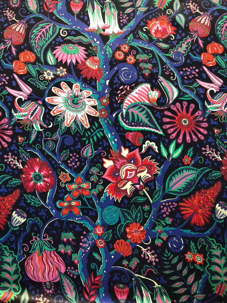 Liberty Belgravia Satin Silk - LBS02326251C- Tree of Eden