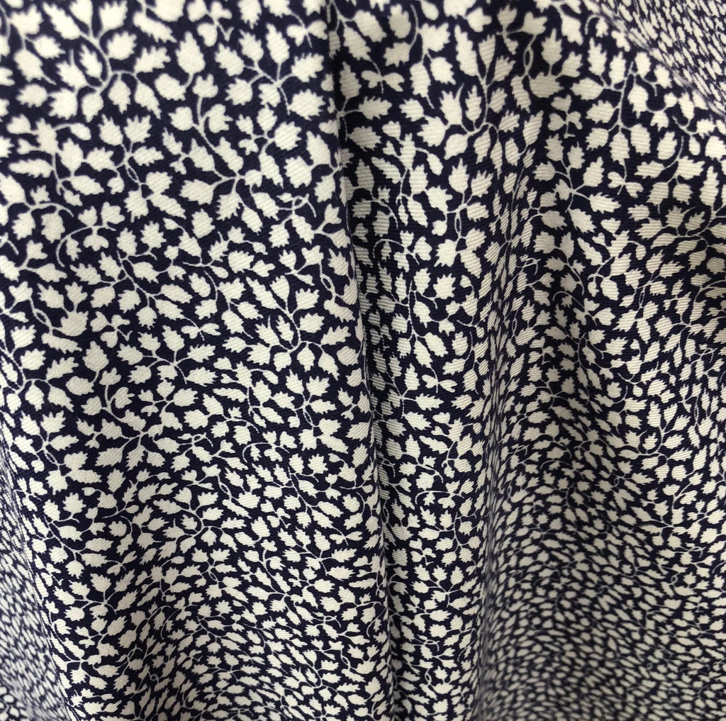 Liberty Brushed Cotton Fabric - BC03845256- Glenjade (Navy) NEW