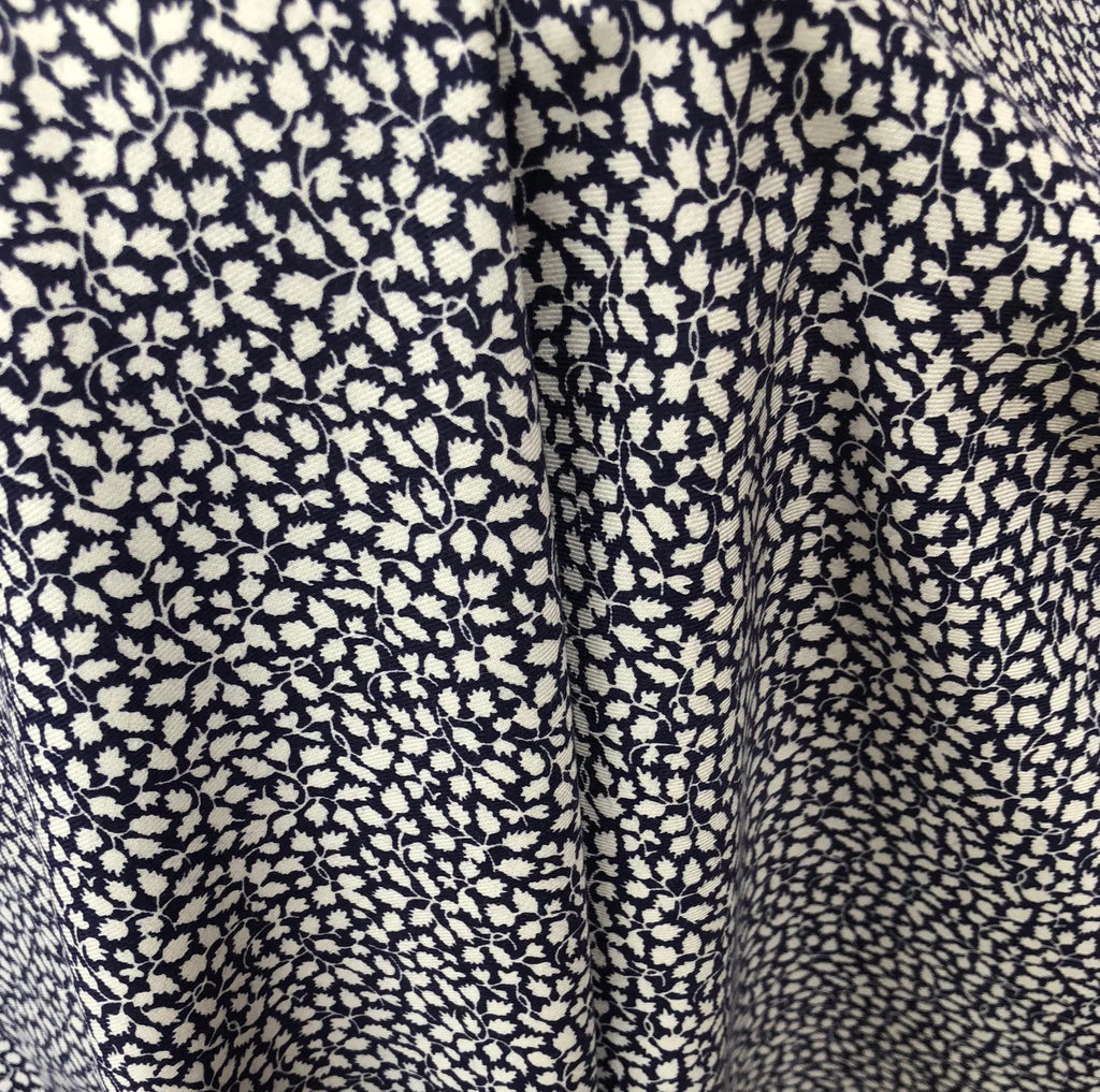 Liberty Brushed Cotton Fabric - BC03845256- Glenjade (Navy) NEW