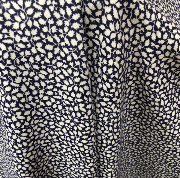 Liberty Brushed Cotton Fabric - BC03845256- Glenjade (Navy) NEW