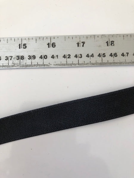 Black Elastic (woven) - 20mm