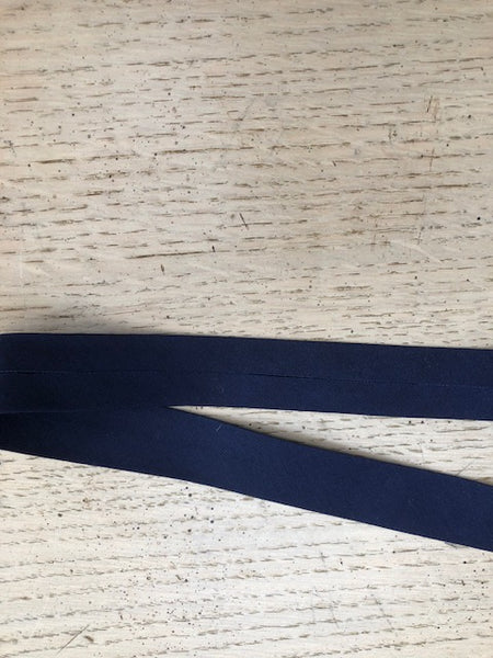 Bias Binding - 25mm - by metre - Plain Navy