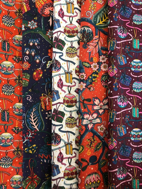 Liberty Tana Lawn - 'Christmas' Pack No. 2 - 5 piece