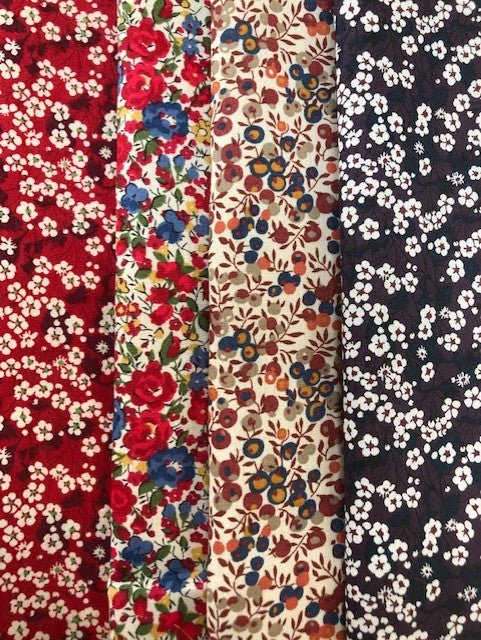 Liberty Tana Lawn - 'Mitsi Valeria/Wiltshire Bud/Emma & Georgina' Pack -4 piece