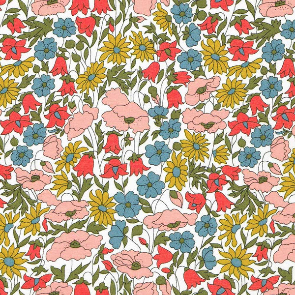 Liberty Tana Lawn - LTL03634095A - Poppy and Daisy SPECIAL PRICE