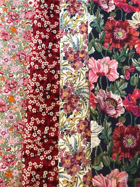 Liberty Tana Lawn - 'Warm Florals' Pack -4 piece