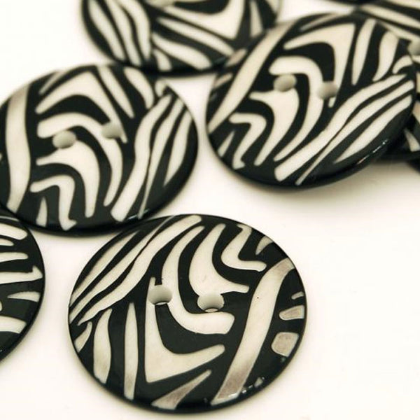 Zebra Button
