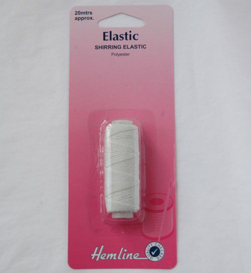 Shirring Elastic - White